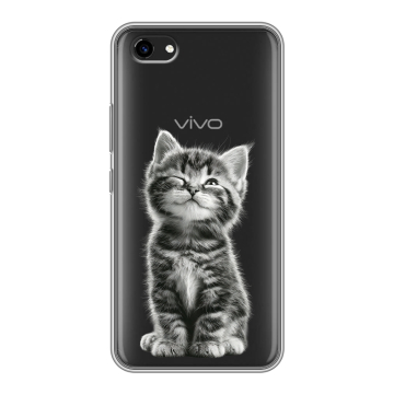 Пластиковый чехол на Vivo Y81 с принтом Котенок