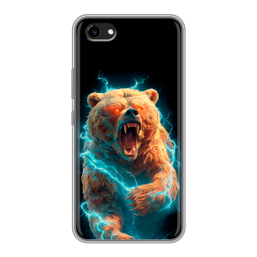 Пластиковый чехол на Vivo Y81 с принтом Медведь Пластиковый чехол на Vivo Y81 с принтом Медведь