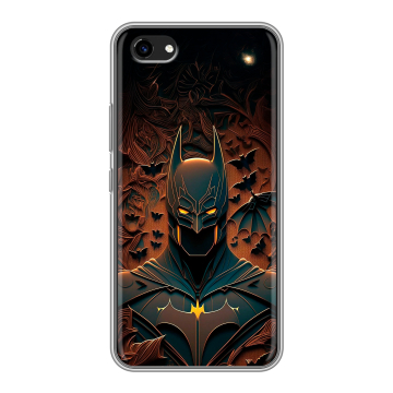 Пластиковый чехол на Vivo Y81 с принтом Batman Бэтмен Пластиковый чехол на Vivo Y81 с принтом Batman Бэтмен