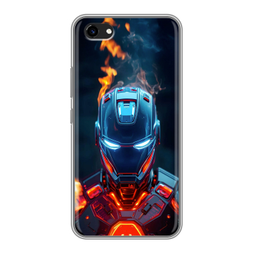 Пластиковый чехол на Vivo Y81 с принтом IronMan Железный человек