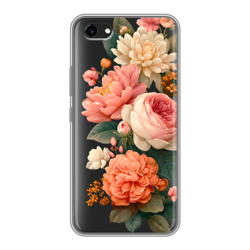 Пластиковый чехол на Vivo Y81 с принтом цветы Пластиковый чехол на Vivo Y81 с принтом цветы
