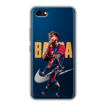 Пластиковый чехол на Vivo Y81 с принтом Барселона Barca Yamal 