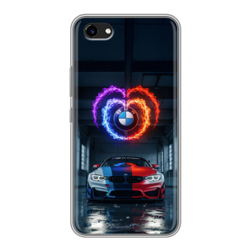 Пластиковый чехол на Vivo Y81 с принтом BMW БМВ