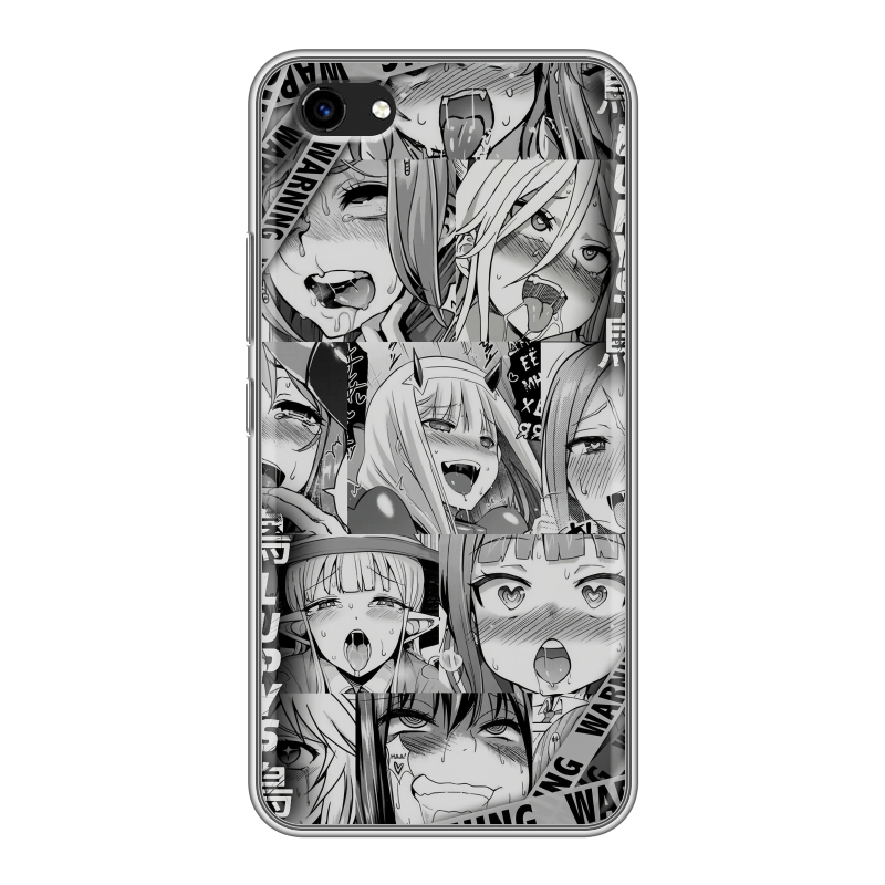 Пластиковый чехол на Vivo Y81 с принтом Ahegao Ахегао Аниме Пластиковый чехол на Vivo Y81 с принтом Ahegao Ахегао Аниме