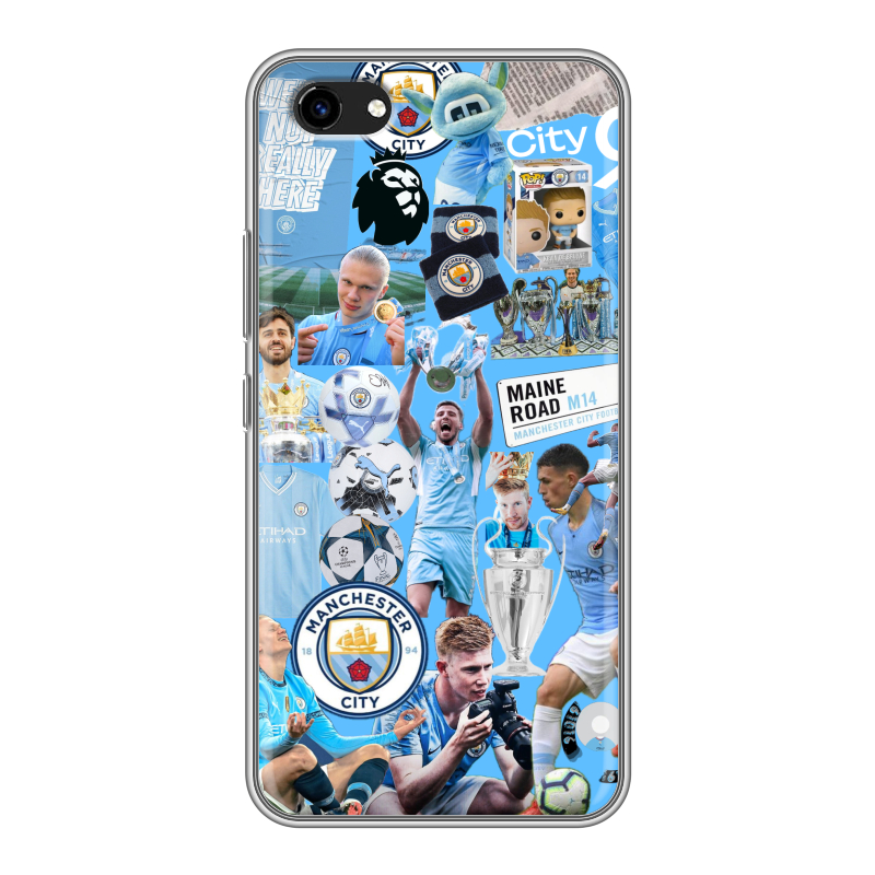 Пластиковый чехол на Vivo Y81 с принтом Man City Манчестер Сити Пластиковый чехол на Vivo Y81 с принтом Man City Манчестер Сити