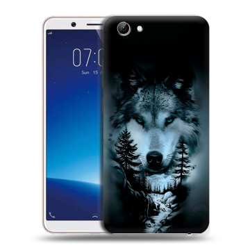 Силиконовый чехол на Vivo Y71 с принтом Лесной волк Силиконовый чехол на Vivo Y71 с принтом Лесной волк