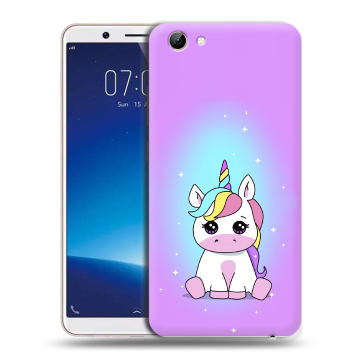 Силиконовый чехол на Vivo Y71 с принтом Единорог Силиконовый чехол на Vivo Y71 с принтом Единорог