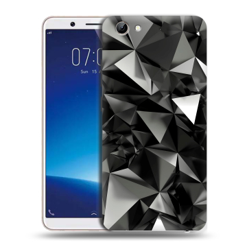 Силиконовый чехол на Vivo Y71 с принтом Черные кристаллы Силиконовый чехол на Vivo Y71 с принтом Черные кристаллы