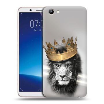 Силиконовый чехол на Vivo Y71 с принтом Лев с короной Силиконовый чехол на Vivo Y71 с принтом Лев с короной