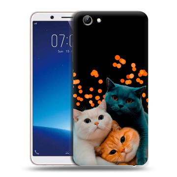 Силиконовый чехол на Vivo Y71 с принтом Кошки Силиконовый чехол на Vivo Y71 с принтом Кошки
