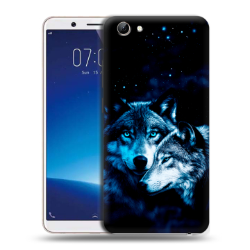 Силиконовый чехол на Vivo Y71 с принтом Волки Силиконовый чехол на Vivo Y71 с принтом Волки