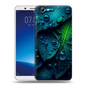 Силиконовый чехол на Vivo Y71 с принтом Листья Силиконовый чехол на Vivo Y71 с принтом Листья