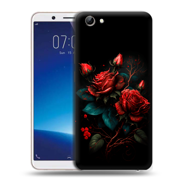 Силиконовый чехол на Vivo Y71 с принтом Розы красные Силиконовый чехол на Vivo Y71 с принтом Розы красные