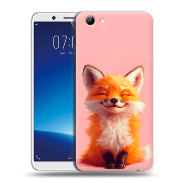 Силиконовый чехол на Vivo Y71 с принтом милая лиса Силиконовый чехол на Vivo Y71 с принтом милая лиса