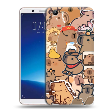 Силиконовый чехол на Vivo Y71 с принтом капибара Силиконовый чехол на Vivo Y71 с принтом капибара