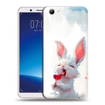 Силиконовый чехол на Vivo Y71 с принтом кролик зайчик Силиконовый чехол на Vivo Y71 с принтом кролик зайчик