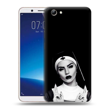 Силиконовый чехол на Vivo Y71 с принтом монашка Силиконовый чехол на Vivo Y71 с принтом монашка