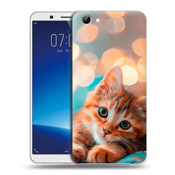 Силиконовый чехол на Vivo Y71 с принтом котик Силиконовый чехол на Vivo Y71 с принтом котик
