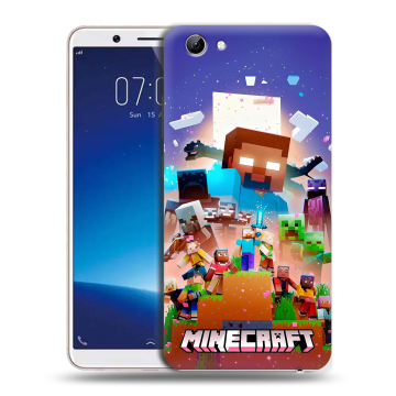 Силиконовый чехол на Vivo Y71 с принтом Майнкрафт Minecraft Силиконовый чехол на Vivo Y71 с принтом Майнкрафт Minecraft