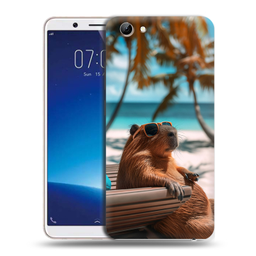 Силиконовый чехол на Vivo Y71 с принтом Капибара Силиконовый чехол на Vivo Y71 с принтом Капибара