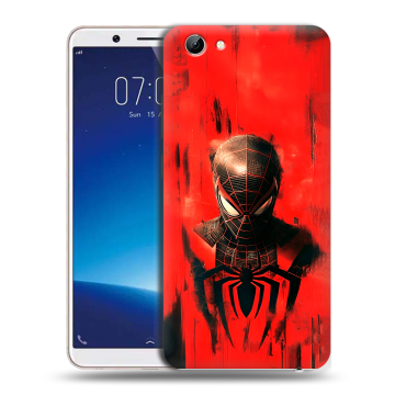 Силиконовый чехол на Vivo Y71 с принтом человек паук spiderman Силиконовый чехол на Vivo Y71 с принтом человек паук spiderman