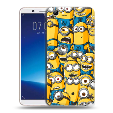 Силиконовый чехол на Vivo Y71 с принтом Миньоны Силиконовый чехол на Vivo Y71 с принтом Миньоны