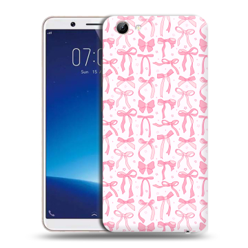 Силиконовый чехол на Vivo Y71 с принтом Розовые бантики Силиконовый чехол на Vivo Y71 с принтом Розовые бантики