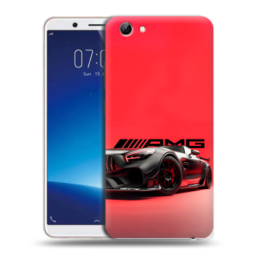 Силиконовый чехол на Vivo Y71 с принтом Мерседес Mercedes AMG