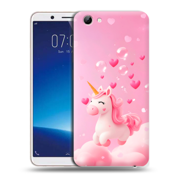 Силиконовый чехол на Vivo Y71 с принтом Единорог Силиконовый чехол на Vivo Y71 с принтом Единорог