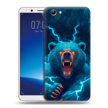 Силиконовый чехол на Vivo Y71 с принтом Медведь