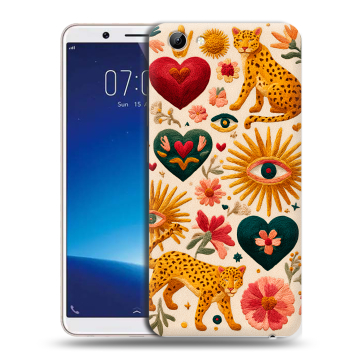 Силиконовый чехол на Vivo Y71 с принтом Модный принт