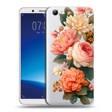 Силиконовый чехол на Vivo Y71 с принтом цветы