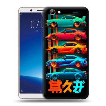 Силиконовый чехол на Vivo Y71 с принтом машины тачки