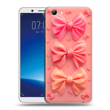 Силиконовый чехол на Vivo Y71 с принтом Розовые бантики Силиконовый чехол на Vivo Y71 с принтом Розовые бантики