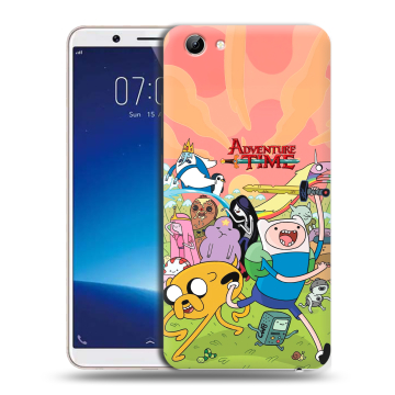 Силиконовый чехол на Vivo Y71 с принтом Adventure time Время приключений