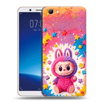 Силиконовый чехол на Vivo Y71 с принтом Labubu Лабубу Силиконовый чехол на Vivo Y71 с принтом Labubu Лабубу