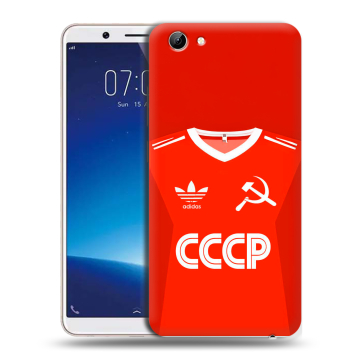 Силиконовый чехол на Vivo Y71 с принтом Флаг Герб СССР