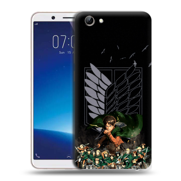 Силиконовый чехол на Vivo Y71 с принтом Атака титанов Силиконовый чехол на Vivo Y71 с принтом Атака титанов