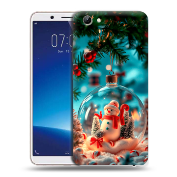 Силиконовый чехол на Vivo Y71 с принтом Новый год
