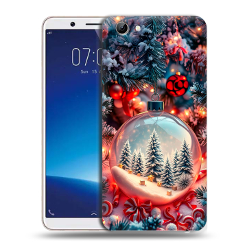 Силиконовый чехол на Vivo Y71 с принтом Новый год