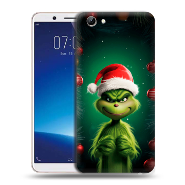 Силиконовый чехол на Vivo Y71 с принтом Гринч Новый год Рождество