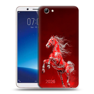 Силиконовый чехол на Vivo Y71 с принтом Новый год