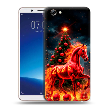 Силиконовый чехол на Vivo Y71 с принтом Новый год
