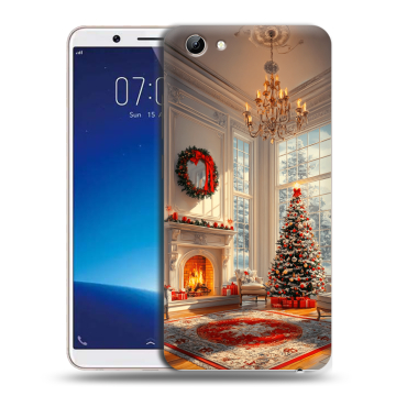 Силиконовый чехол на Vivo Y71 с принтом Новый год
