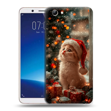 Силиконовый чехол на Vivo Y71 с принтом Новый год