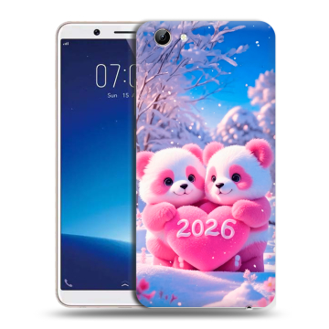 Силиконовый чехол на Vivo Y71 с принтом Новый год