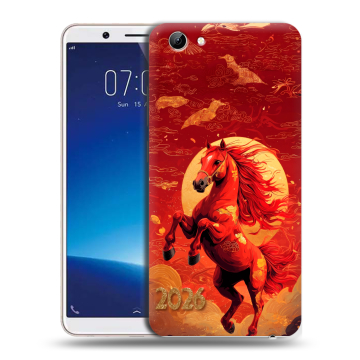 Силиконовый чехол на Vivo Y71 с принтом Новый год