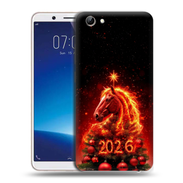 Силиконовый чехол на Vivo Y71 с принтом Новый год