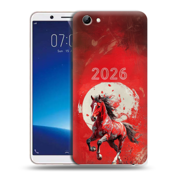 Силиконовый чехол на Vivo Y71 с принтом Новый год