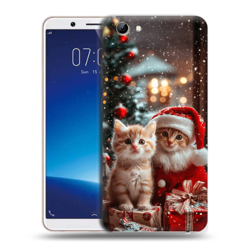 Силиконовый чехол на Vivo Y71 с принтом Новый год